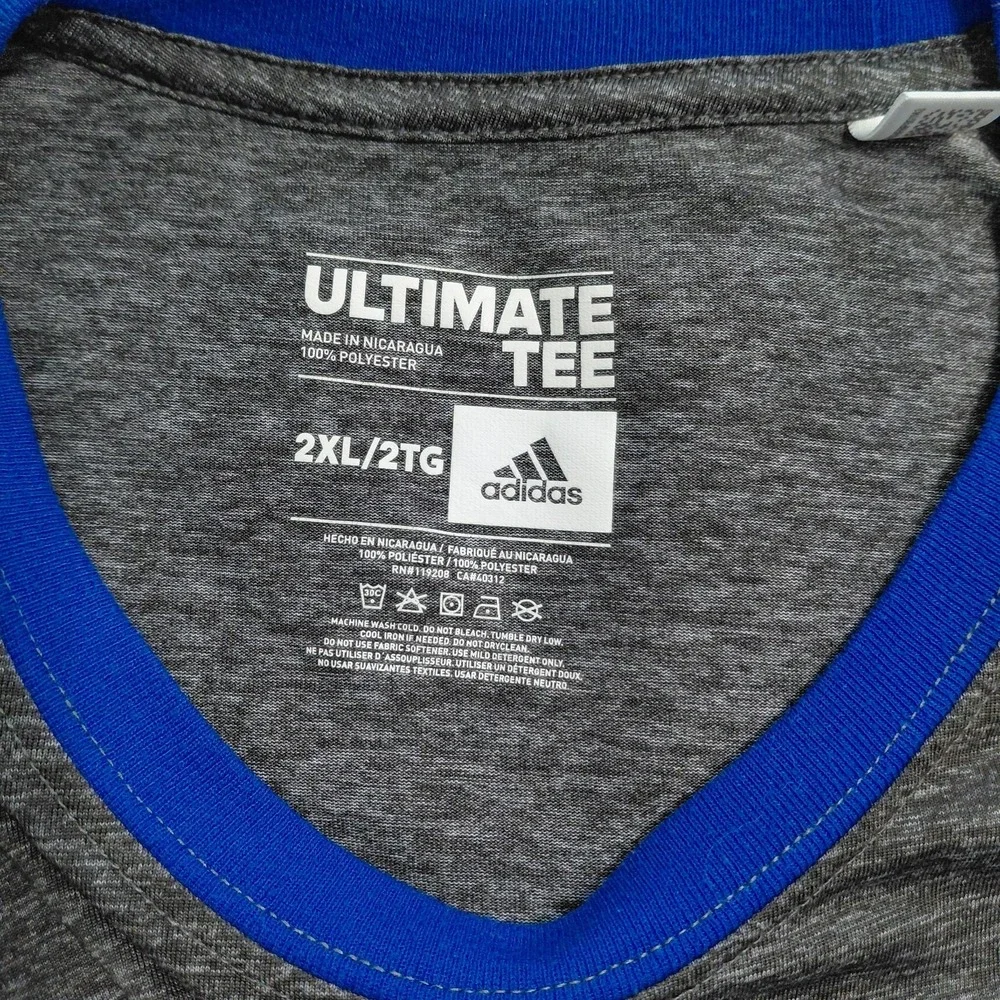 Orlando Magic Shirt Mens 2XL Gray NBA Basketball Adidas Long Sleeve Climalite